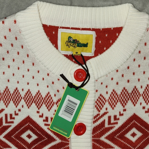 BEST EVER CHRISTMAS SWEATER.  SHAGGING REINDEER. Unisex - Picture 3 of 4
